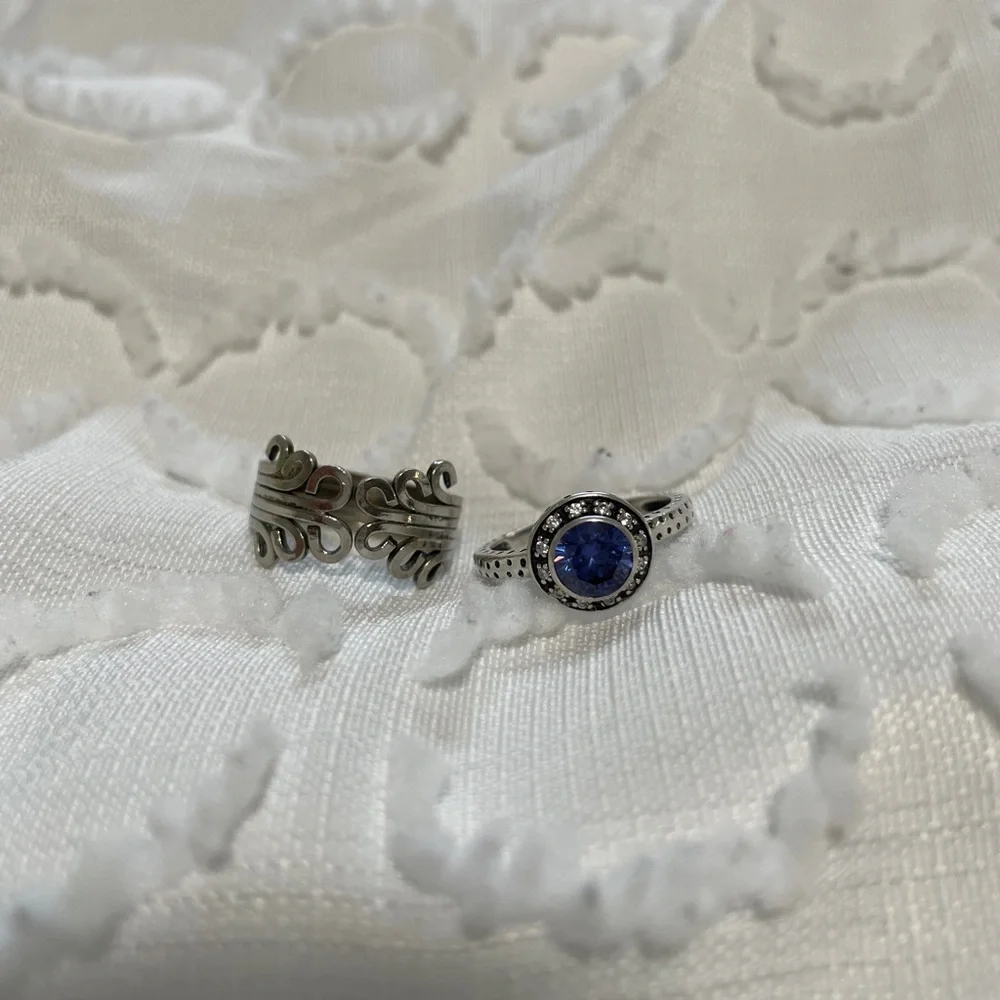 Art deco silver ring bundle - Picture 1 of 8